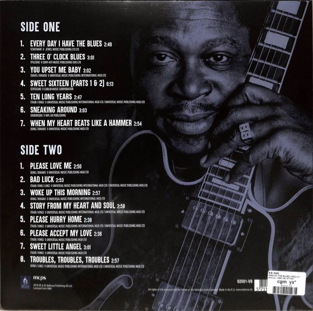 B.B. King. King Of The Blues (LP) Би Би Кинг Новая запечатанная виниловая пластинка