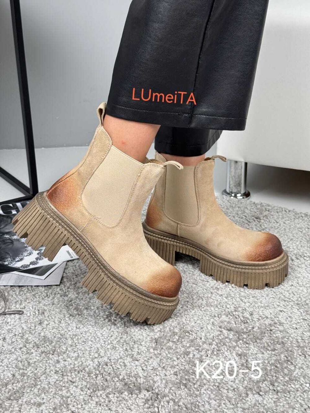 Ботинки нат. кожа по 6 пар (36-40)р./ 20-5