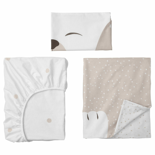 Комплект постельного белья IKEA DROMSLOTT (ДРЕМСЛОТТ), Детский, Бежевый, 60x120 см