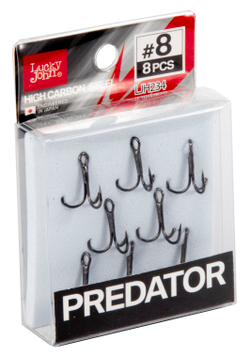 Крючки-тройники LUCKY JOHN Predator LJH234 №8, 8 шт