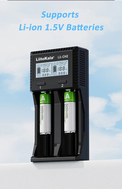 LiitoKala Lii-CH2 интеллектуальное зарядное устройство для аккумуляторов, Lii-CH2-5V 2A EU