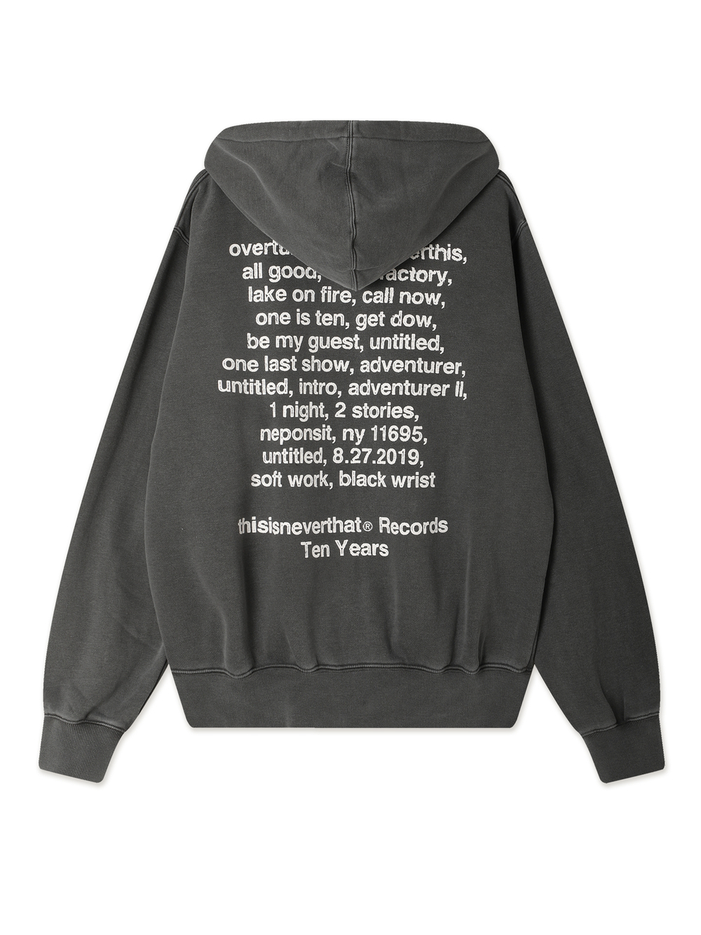 Толстовка С Капюшоном Ten Years Records Hoodie