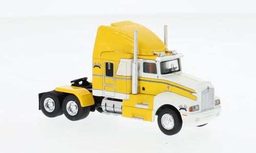 Тягач Kenworth T 600, желтый/белый, 1984, 1:87