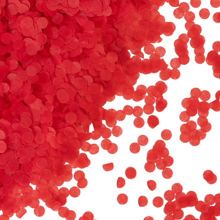 Конфетти тишью Круг, Красный, 1 см, 50 г.