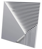 Стеновые 3D панели из наногипса в ламинации LED 60х60см