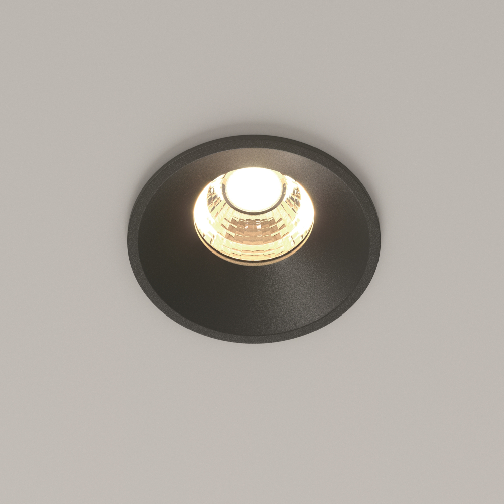 Встраиваемый светодиодный светильник Maytoni Round DL058-7W3K-B