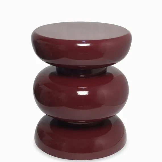 Кофейный столик Prosper Ø35х41 см, бордовый глянец