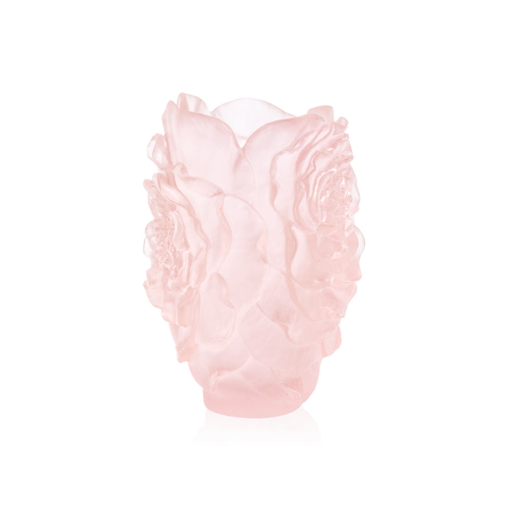 Ваза Daum Camellia розовая, 15.5 см