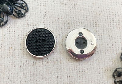 Пуговицы, d 2,5 см, чёрный