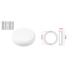 Светильник ЖКХ светодиодный ЭРА SPB-201-0-40K-018 IP65 18Вт 4000К D185 круг | Светильники для ЖКХ IP65