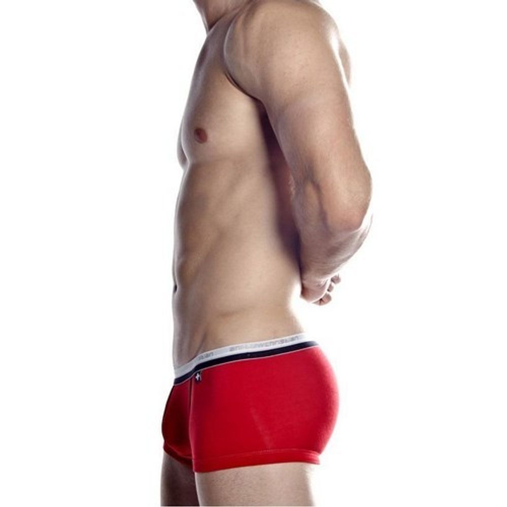 Мужские трусы боксеры красные Andrew Christian V Slim Holiday Boxer Red 13256