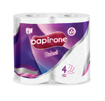 Туалетная бумага Papirone Premium 4 рулона, 4-х слойная Velvet