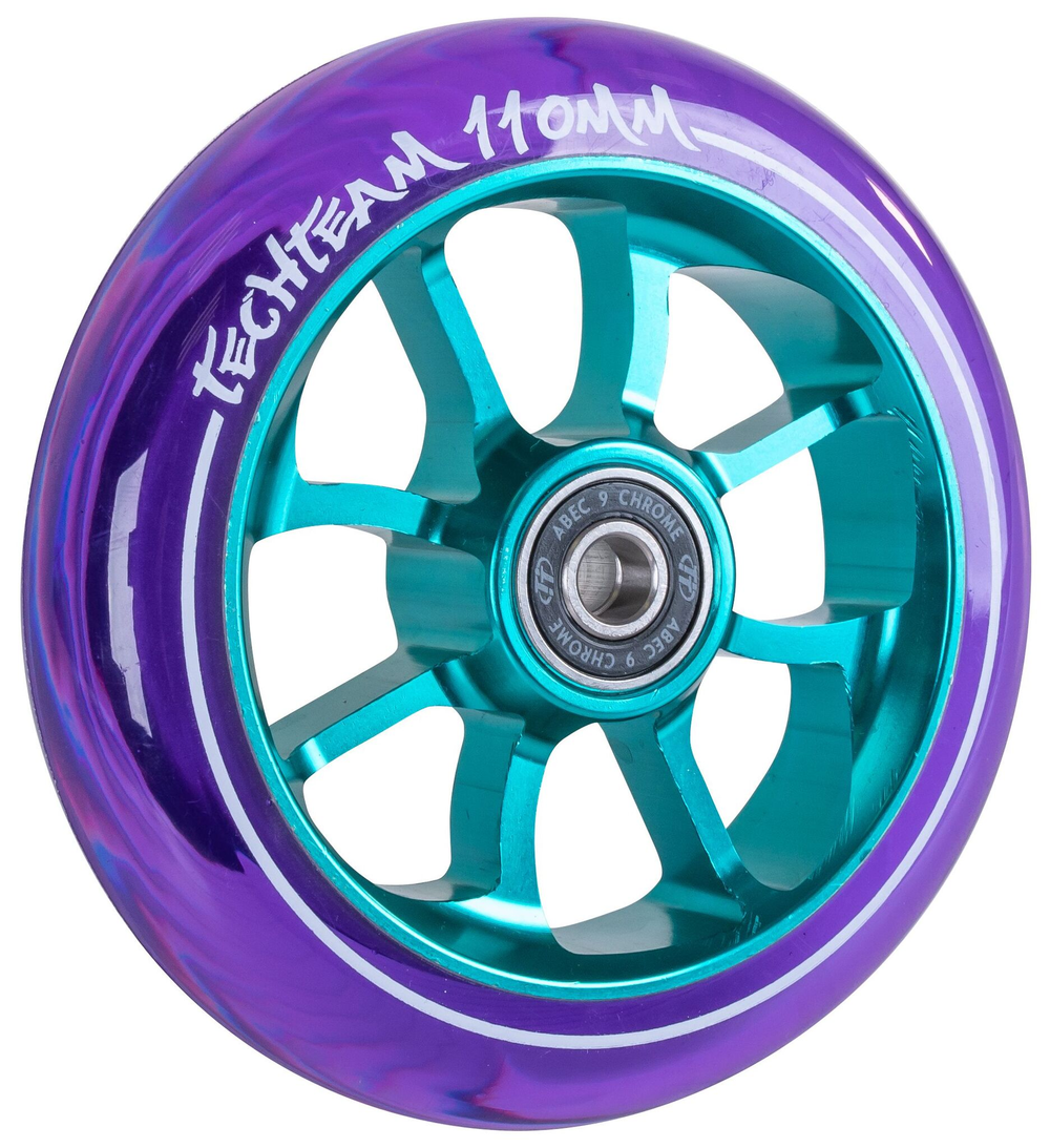Колесо для самоката X-Treme 110*24мм PO,transparent purple(violet)