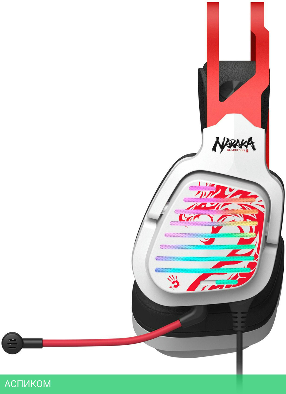 Наушники A4Tech Bloody G560 Naraka белый/красный