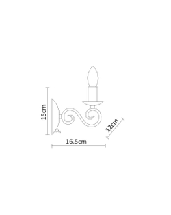 Бра Arte Lamp Isabel A1129AP-1WH