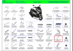 2DP-F835U-00-P0. PANEL 1. Fairing NMAX GPD150A, NMX, N-Max