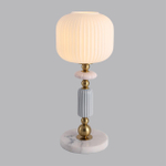 8334/1T MODERNI LN26 32 бронза/белый, металл/керамика/стекло Настольная лампа E27 40W 220V ALEGRA