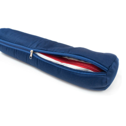 Валик из гречихи с хлопковым чехлом 50х10см