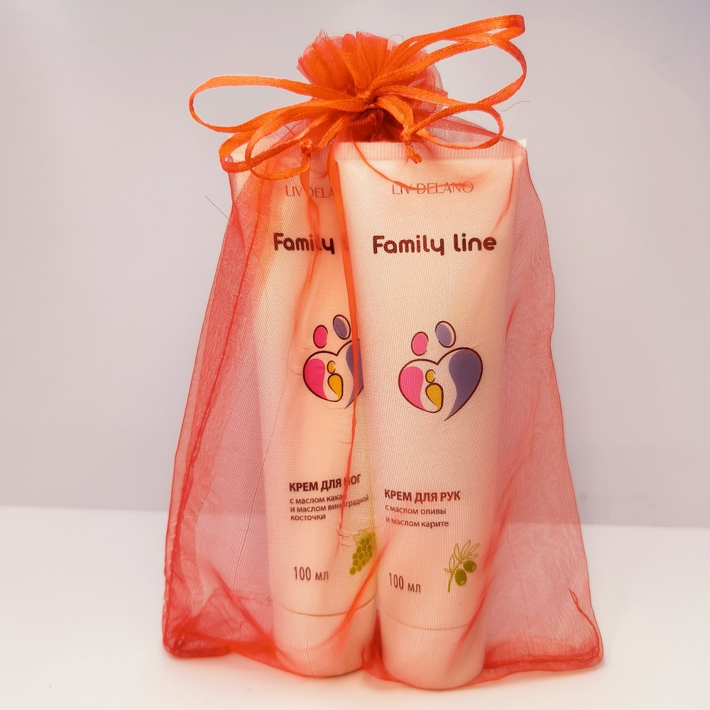 Подарочный набор "Бархатные ручки и ножки" в органзе