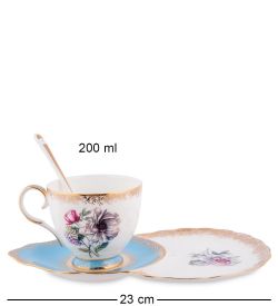 Pavone JK-133 Чайная пара «Цветок Неаполя» (Fiore Napoli  )