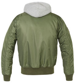 Brandit MA1 SWEAT HOODED JACKET olive-grey