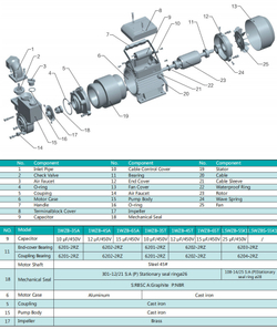 Самовсасывающий поверхностный насос серии WZB, Shimge