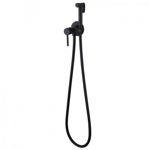 Смеситель ABBER Wasser Kreis AF8125B с гигиеническим душем, черный матовый