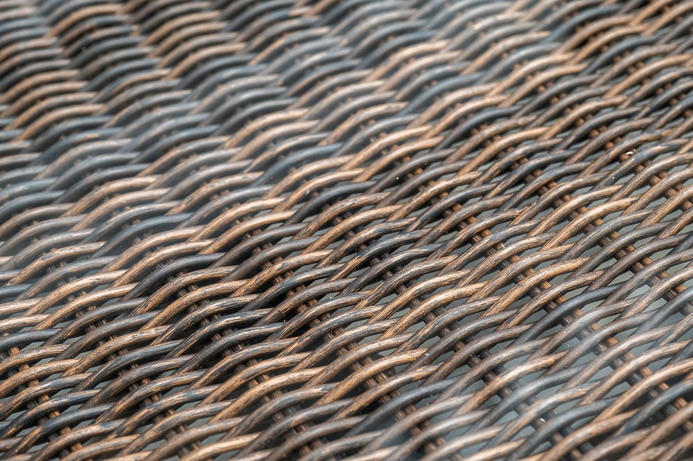 "Цесена" обеденная группа плетеная из искусственного ротанга, цвет коричневый