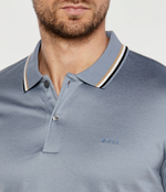 Поло Penrose 38 BOSS BLACK - голубой(50469360)