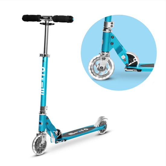 Самокат Micro Sprite LED Аква