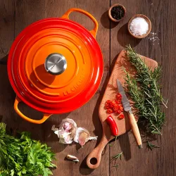 Чугунная кастрюля Le Creuset, Оранжевый