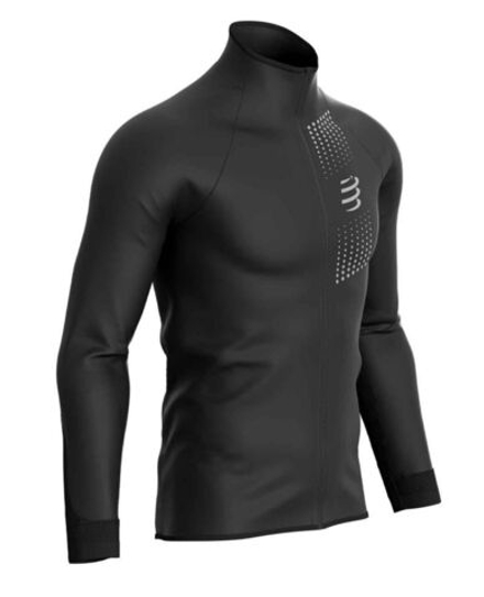 Куртка теннисная Compressport Hurricane Windproof Jacket - Black