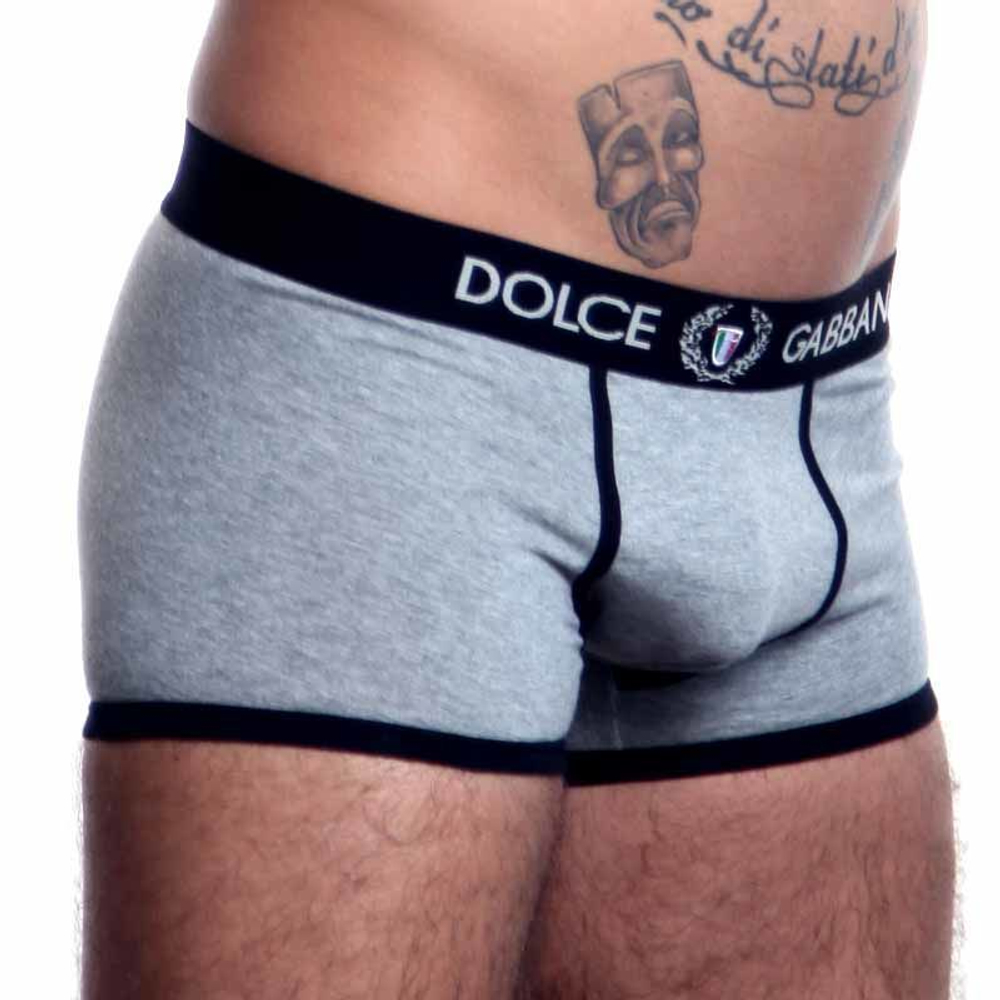 Мужские трусы боксеры серые Dolce Gabanna Classic Boxer