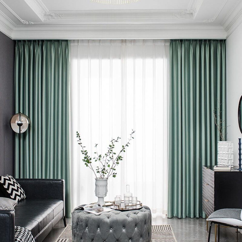 Плотные блэкаут шторы — комплект из 2 полотен