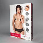 Шортики чёрные высокие с доступом и нежным кружевом Easy to Love, L-XL (46-48)