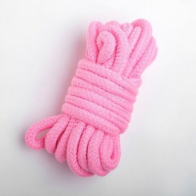 Розовая мягкая веревка для бондажа - 5 метров (Цвет: розовый)