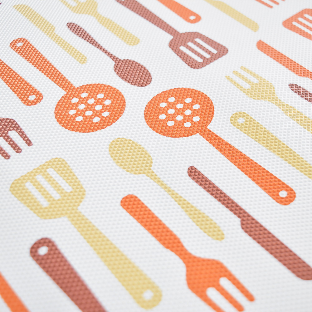 Термоскатерть 60*120см, Ложки-вилки, оранжевая