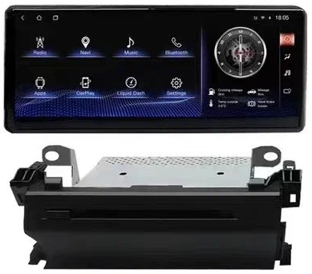 Магнитола для Toyota Land Cruiser 300 (экран климата снизу) - Parafar PF382L12T1 монитор 12.3", Android 12, 8Гб+128Гб, CarPlay, 4G SIM-слот, DVD привод в комплекте