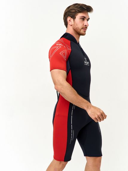 Гидрокостюм Sargan Nero Shorty 2.0 men 2 мм черно-красный