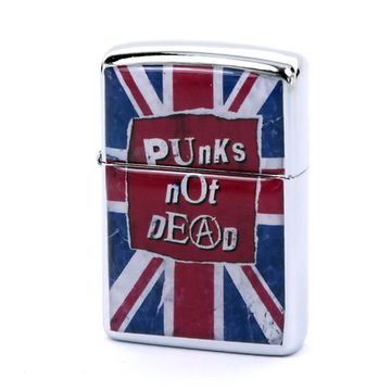 Зажигалка Punks Not Dead на британском флаге (226)