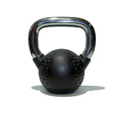 Гиря 8 кг с хромированной ручкой полиуретановая (CPU)