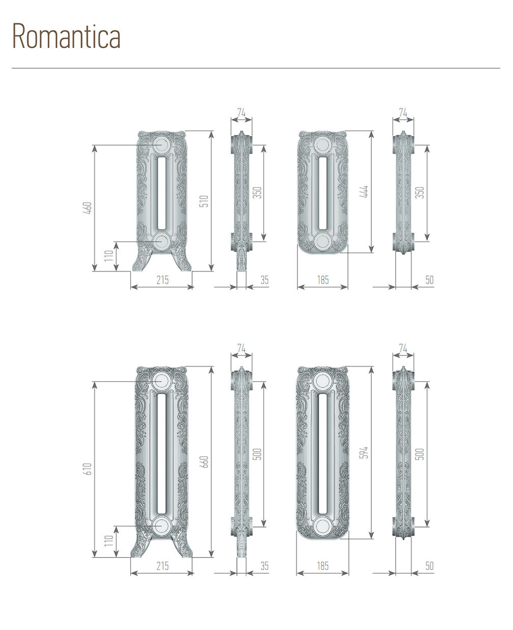 Чугунный радиатор Romantica
