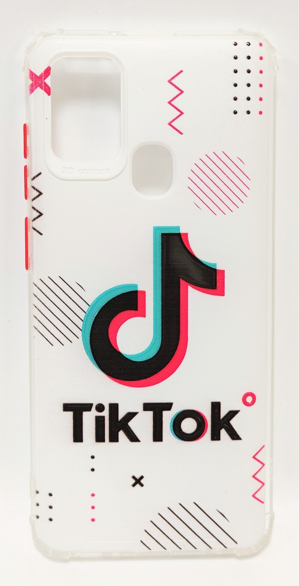 Чехол TPU на Samsung A21S Tik Tok (белый)