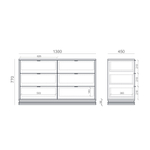 Комод TIMELESS TLD042 на цоколе