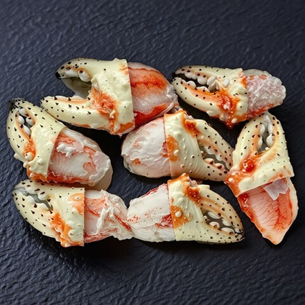 Мясо камчатского краба "кулак", 2 когтя, очищенное, варено-мороженое