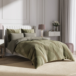 Комплект постельного белья Harmonica 2 сп с простыней на рез. 160х200 САТИН "Кентаурия" (2 нав. 70х70 и 2 нав. 50х70)