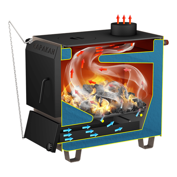 Котел твердотопливный Каракан 8ТПЭ 3