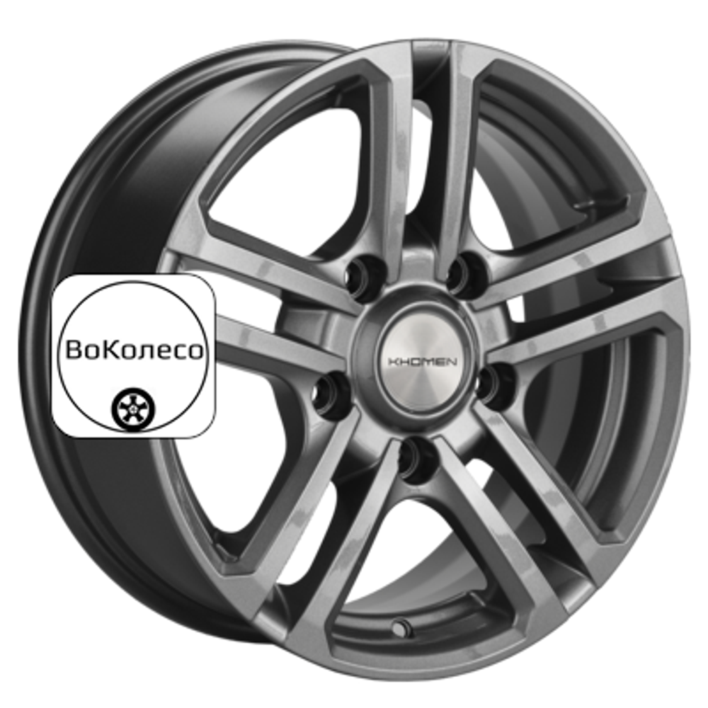 6,5x16/5x139,7 ET40 D98,5 KHW1602 (Niva 4x4) Gray Khomen Wheels