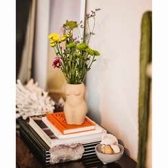 Ваза для цветов body, white, 18,8 см