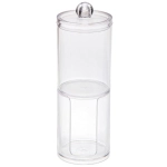 Органайзер для хранения ватных палочек и дисков»ФАНТЭНЕГРО», прозрачный, 19*6,6см